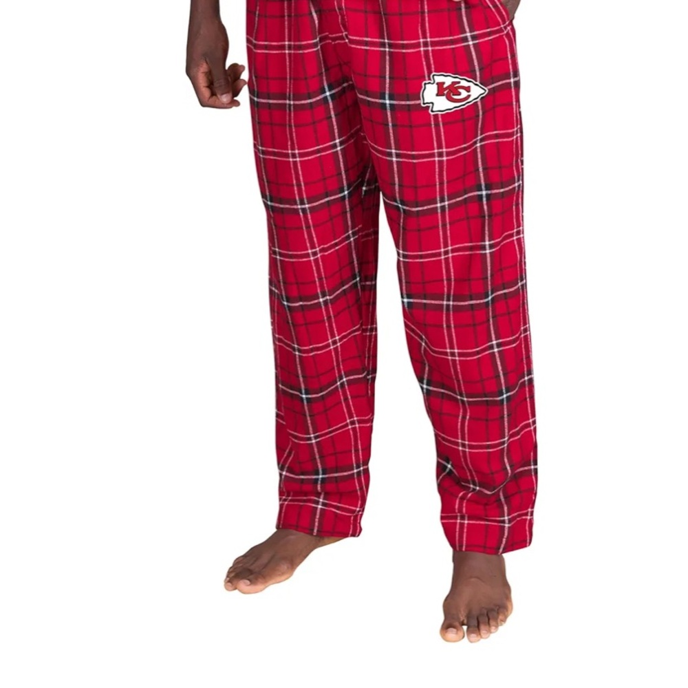 Men's Red Plaid Pajama Bottoms